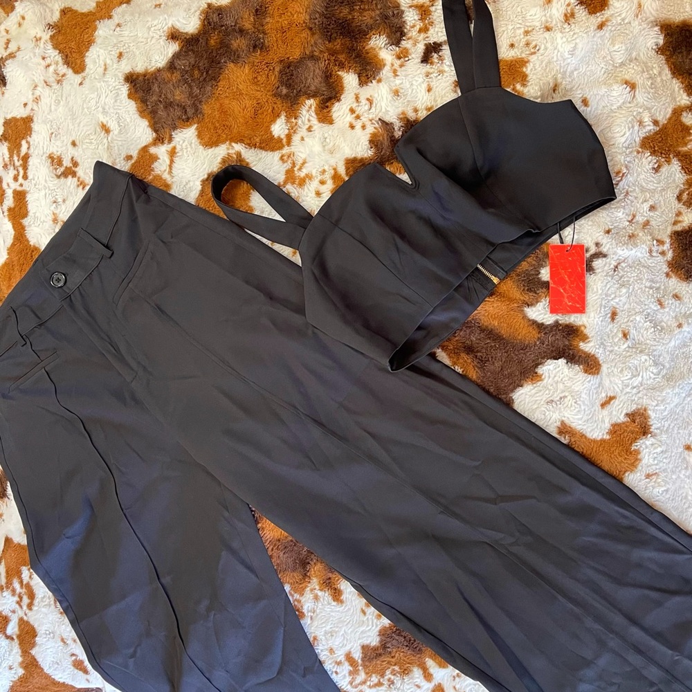 Black Pant Set